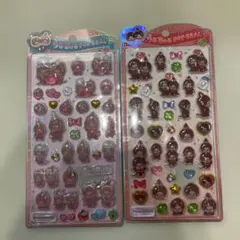 【国内正規品】うるちゅるポップシール モンチッチ 2枚セット【24時間以内発送】