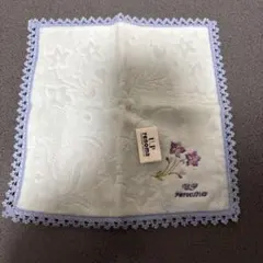 U.P renoma ハンカチ 花柄 刺繍 レース