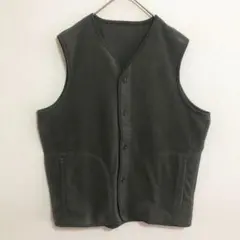 無印良品　良品計画　素材に還るフリースベスト　フリース　ポリエステル　ベスト　L