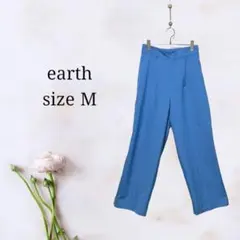 アース【M】ワンタックワイドストレートパンツ レディース訳あり