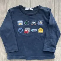 familiar 長袖カットソー 90cm ネイビー