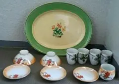 ❤❤　昭和レトロ　オールドジャパン　プレート等、11点セット