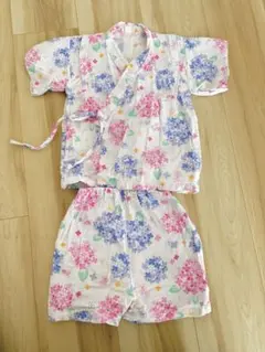 女の子 甚平 薄紫色 90cm