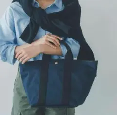 【美品】 TOPKAPIトプカピ　TIDY タイディ トート バッグ ネイビー
