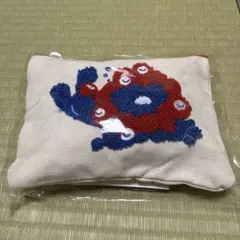 キャラクター刺繍ポーチ 約30cm x 20cm