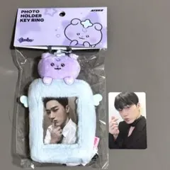 ATEEZ MIGHTEEZ サン フォトカードホルダーキーリング ラントレ付き