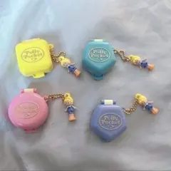 Polly Pocket　ミニチュアチャーム　4種類