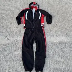 ブラック/レッド ストライプジャージ Mサイズ セットアップ