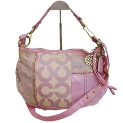 Coach One Shoulder Handbag Patchwork y2k