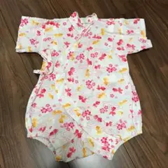 甚平 ロンパース 女の子　ベビー 80cm