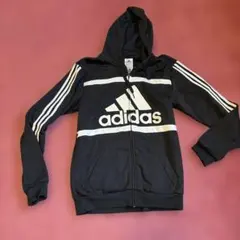 adidas フルジップ パーカー M ブラック