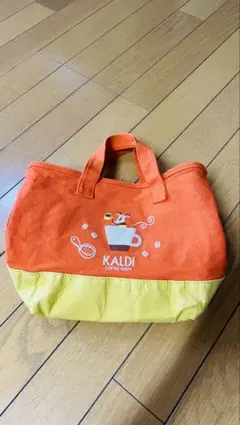 KALDI トートバッグ (オレンジ＆イエロー)