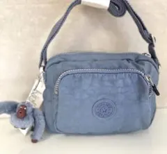 【新品タグ付き】Kipling ショルダーバッグ ブルー モンキーチャーム付