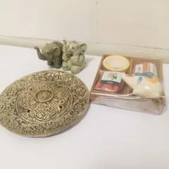 未使用＊お香セット お香立て 象