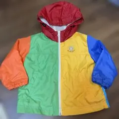 美品☆ミキハウス　ホットビスケッツ☆マルチカラー　ウインドブレーカー　80