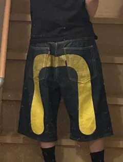 evisuデニムショートパンツ