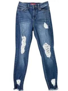 GUESS ストレッチ スキニーデニム ダメージ 26 Sのサムネイル