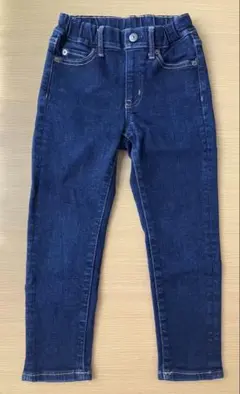 UNIQLO ウルトラストレッチデニムスリムフィットパンツ110 ダークブルー