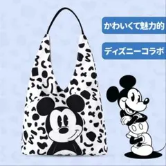 ミッキー ショルダー トートバッグ キャンバス レディース