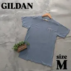【GILDAN】ギルダン（М）ハワイプリント Tシャツ 水色
