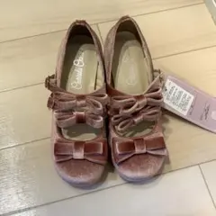 しまむら 皆方由衣 ロリータ ベロアリボンパンプス