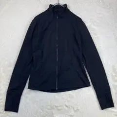 ブラックハイネックジャケット ジップアップ ジャージ素材 32-70
