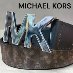 42 マイケルコース MICHAEL KORS ベルト ロゴ シグネチャー柄 茶のサムネイル