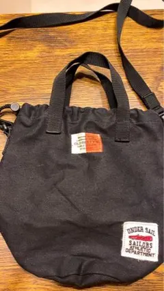 OLD BETTY'S ショルダーバッグ 黒 巾着バッグ