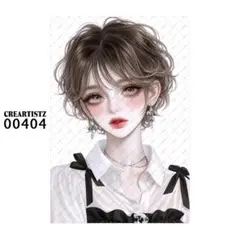 00404 ガール ペーパー/ステッカー 4枚 CREARTISTZ