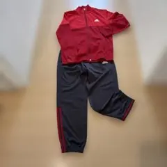 adidas レッド ジャケット パンツ セット 150