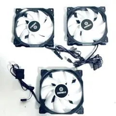 에너맥스 PC 팬, 3개 세트, 주소 지정 가능, RGB 호환
