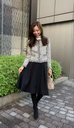 【90%OFF】M-premierBLACK タックフレアスカート