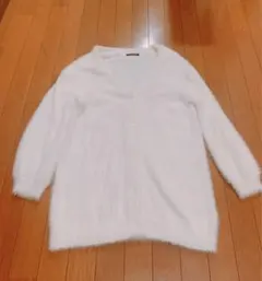 INGNI ファー　ロングカーディガン　ふわふわ　ホワイト