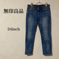 【無印良品】 ウォッシュ加工デニム 24インチ ストレッチのサムネイル