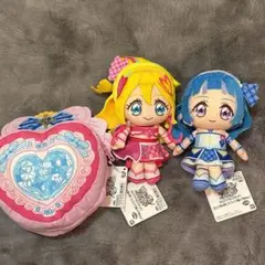 キミとアイドルプリキュアコロっとまるまるプリフェイスぬいぐるみvol.1＆ポーチ