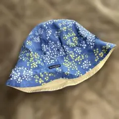 mont-bell 花柄　リバーシブル帽子　子ども用