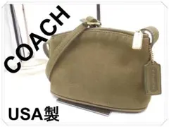 ☆送料無料　✨オールドコーチ ゴールド金具 シボ革 ショルダーバッグ