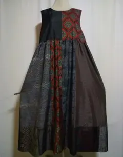 着物リメイク／ワンピース ★サイズLL～3L