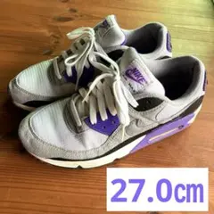 ❤️ NIKE AIR MAX 90 スニーカー パープル×グレー 27㎝❤️のサムネイル