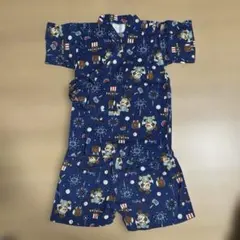 ミッキー柄 甚平 90cm 綿100%