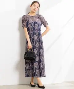 【kaene】レースエプロンワンピース