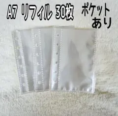 シール帳 A7 6穴 台紙 30枚セット