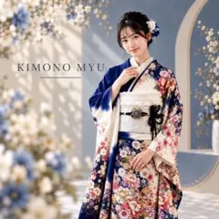 身長160cm〜175cmの方推奨♦︎振袖フルセット♦︎青 白 花柄 成人式 