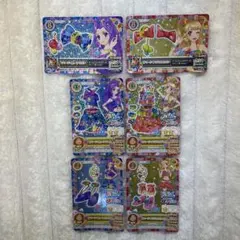 アイカツカード サマーデイムーン サマーデイミラクル　コーデ 6枚セット サイン