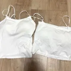 韓国ホワイト ブラトップ 2枚セット