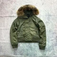 archive N-2B fur military jacket y2k