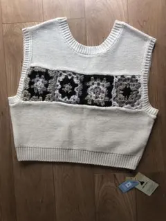 新品タグ付き　ニコアンド　ニットベスト