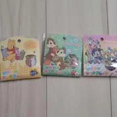 キャラクターシールセット くまのプーさん・チップとデール・ミッキー