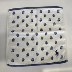 ポロの花柄タオルハンカチ　お値下げしました！