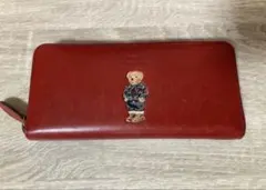 POLO RALPH LAUREN ラルベア　長財布 レッド